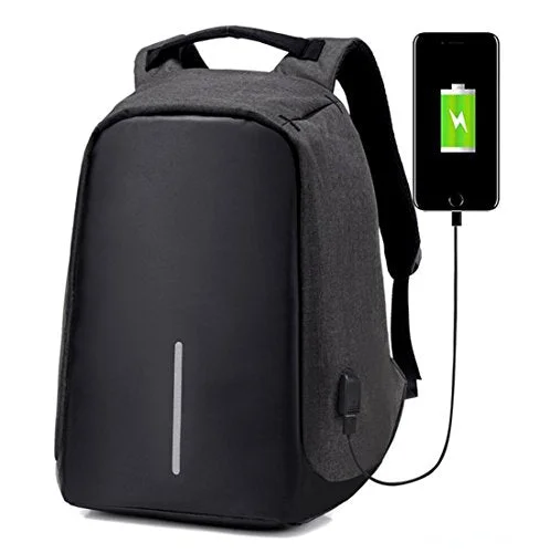 sports backpack with ball holder -Compact backpack for commuting-Anti-Theft Business Laptop Backpack School Bag With Usb Charging Port For College Student Work