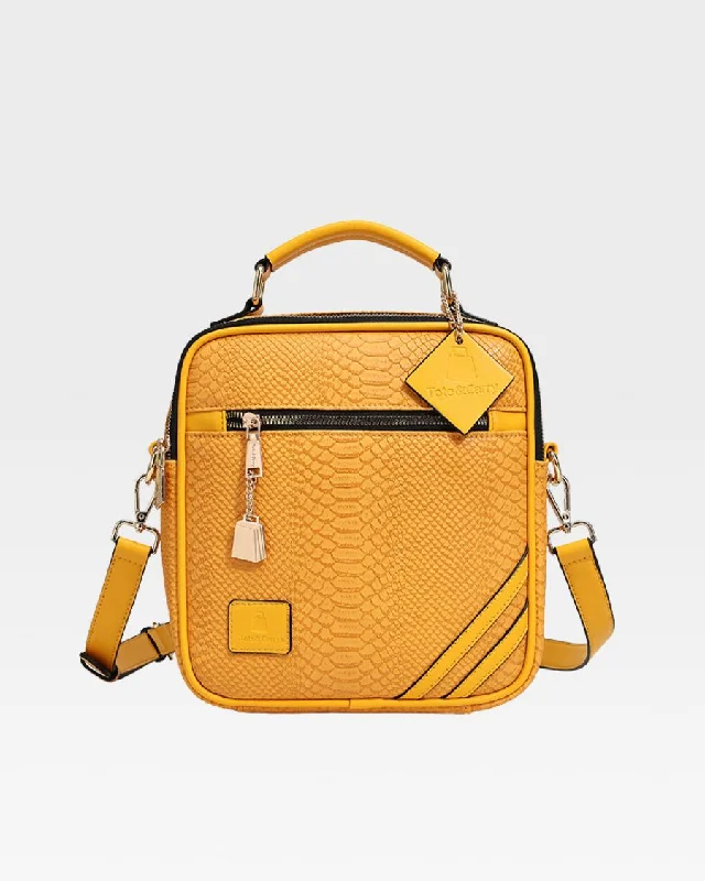 stylish business messenger bag-Bag for brief travel-Apollo 1 Bread Bag in Mustard