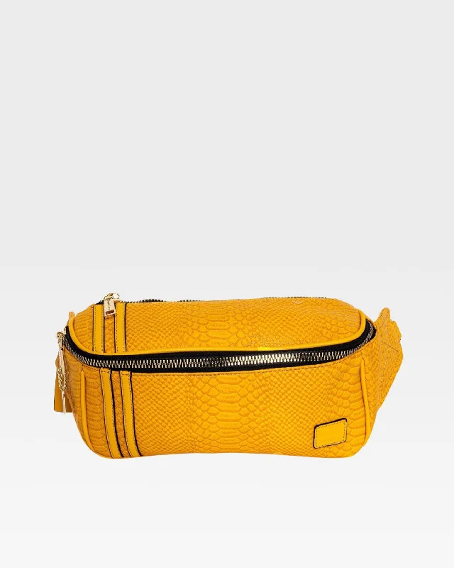 versatile tote handbag-Bag with bonus storage-Apollo 1 Envelope Bag in Mustard