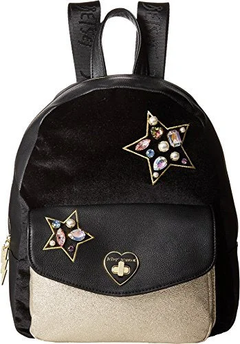 expandable rolling travel backpack -Backpack for hiking-Betsey Johnson Women'S Backpack Metallic One Size