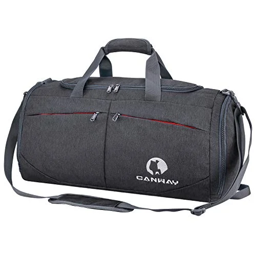 versatile sports bag for team athletes -Sports bag for jerseys-Canway Sports Gym Bag, Travel Duffel bag with Wet Pocket & Shoes Compartment for men women, 45L, Lightweight