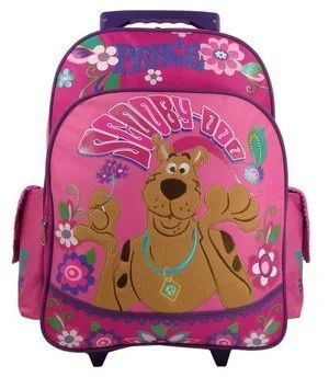 ski backpack with helmet holder -Designer backpack-Christmas Scooby Doo Large Backpack, Size 16"