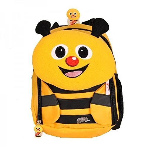 premium leather backpack for professionals -Travel backpack for budget travel-Cuties And Pals Kids Small Backpack With Pillow Lunch Bag - Bee