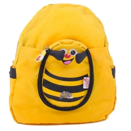 water-resistant hiking backpack with multiple pockets -Backpack for easy hikes-Cuties & Pals Cuties And Pals Cazbi Bee Kids Foldable Backpack