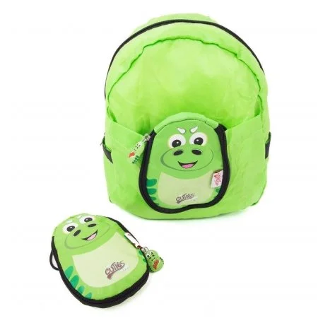 best tech backpack for work and travel -Waterproof backpack for students-Cuties & Pals Cuties And Pals P-Rex Dinosaur Kids Foldable Backpack