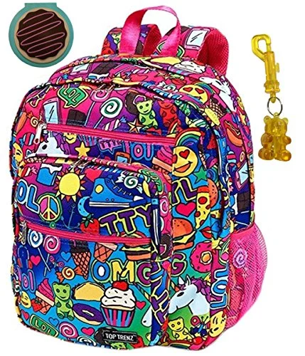 versatile backpack for digital nomads -Lightweight backpack for men-Emoji Cartoon Awesomesauce Large Backpack, Notepad & Keychain Multi-Pack