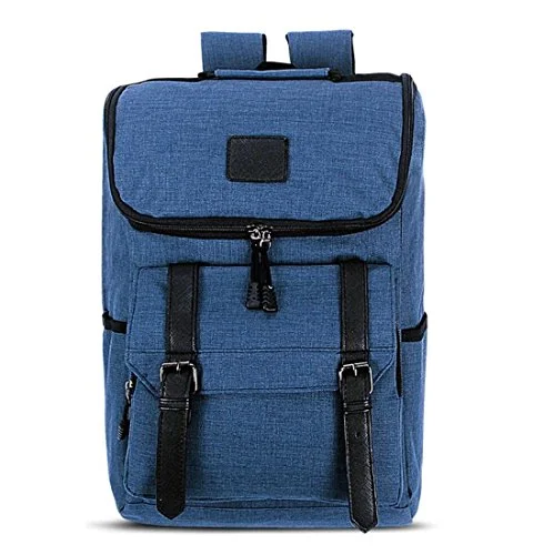 leather backpack with multiple compartments -Backpack for clear trails-Laptop Outdoor Backpack Travel Hiking Rucksack Camping Knapsack Shoulder Schoolbag Blue