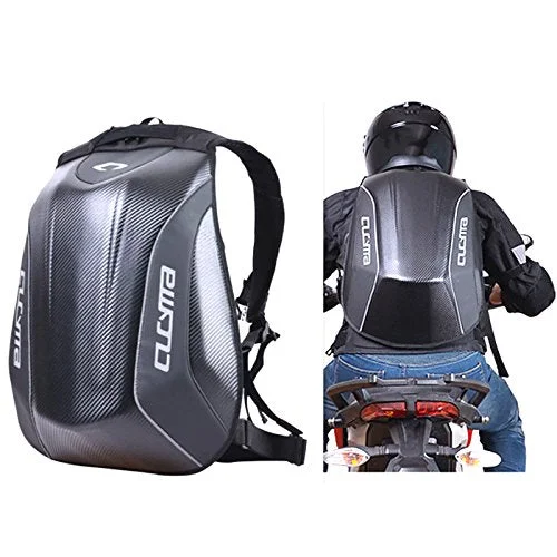 business travel backpack with expandable storage -Backpack for urban travel-Motorcycle Backpack Motorsports Track Riding Back Pack Stealth No Drag Molded