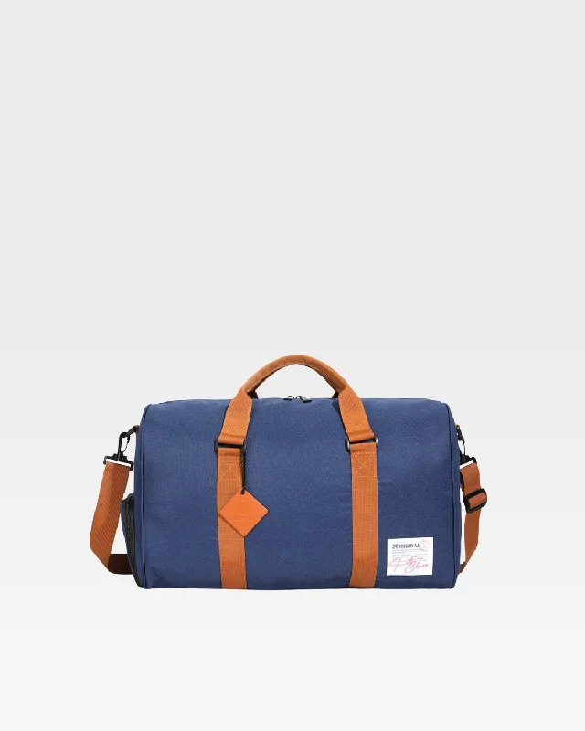 backpack bag-Bag with laptop pocket-Nylon Travel Bag in Navy Blue