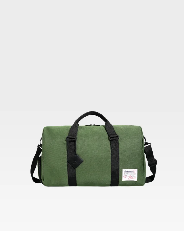 canvas bag-Designer bag on discount-Nylon Travel Bag in Olive Green