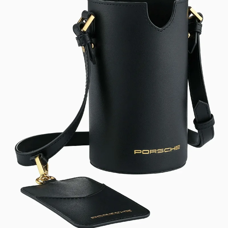 sling bag-Luxury bag for fashion-Porsche Cup Holder Shoulder Bag - Black