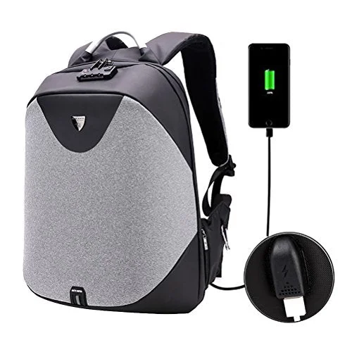 carry-on backpack with wheels and handle -Backpack for carrying gear-Samaz Business Laptop Backpack Anti-Theft Travel Backpack With Usb Charging Port Shoulder College