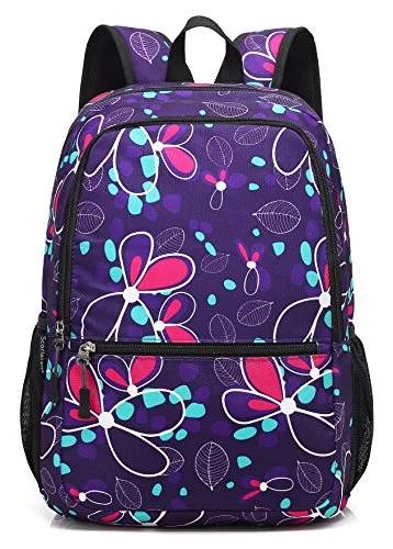 expandable waterproof backpack -Backpack with hydration system-Scarleton Patterned Backpack H204016 - Purple