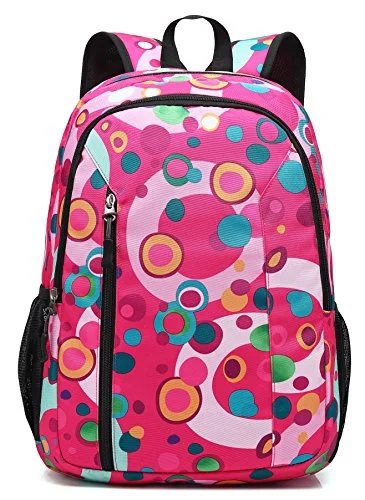 fashion-forward backpack for students -Backpack for weekend trips-Scarleton Patterned Nylon Backpack H203812 - Rose