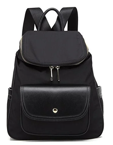 stylish leather backpack for professionals -Small backpack-Scarleton Pro Backpack H501001 - Black