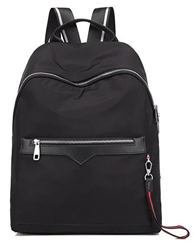 weather-resistant adventure backpack -Vintage backpack-Scarleton Pro Simply Backpack H500901 - Black