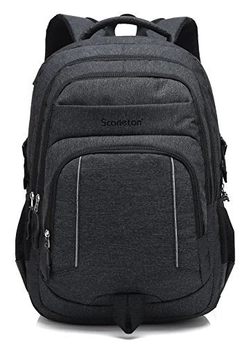 durable and stylish travel backpack -Lightweight travel backpack-Scarleton School Backpack H203301 - Black