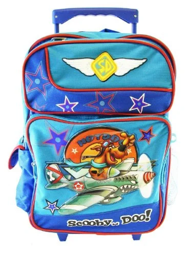 backpack with integrated laptop stand -Backpack for kids-Scooby Doo Rolling Backpack - Full Size Scooby Doo Wheeled Backpack