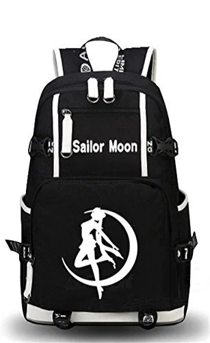 travel backpack for backpacking Europe -Waterproof travel backpack-Siawasey Sailor Moon Cosplay Luminous Bookbag Backpack Shoulder Bag School Bag