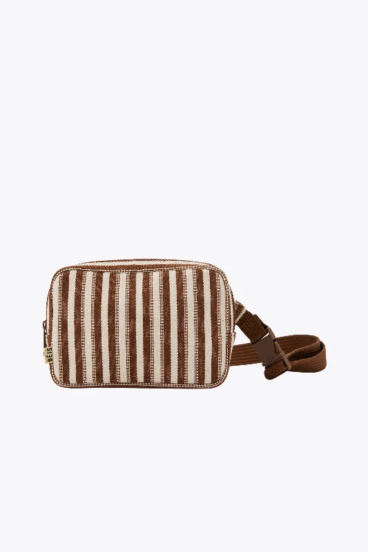 durable bag-Bag with insulated pockets-The Belt Bag in Maple Stripe