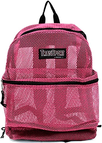 urban commuter backpack with reflective strips -Backpack for minimalist travel-Transworld Mesh Backpack - Maroon