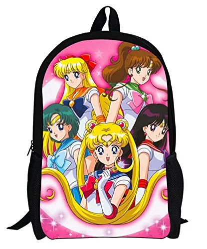 travel backpack with anti-theft features -Waterproof hiking backpack-Yoyoshome Anime Sailor Moon Cosplay Backpack School Bag