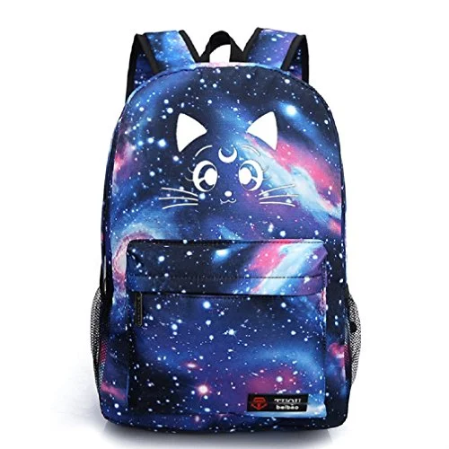 gym backpack with ventilated shoe compartment -Backpack for road trips-Yoyoshome Luminous Japanese Anime Cartoon Cosplay Bookbag College Bag Backpack School Bag (Sailor