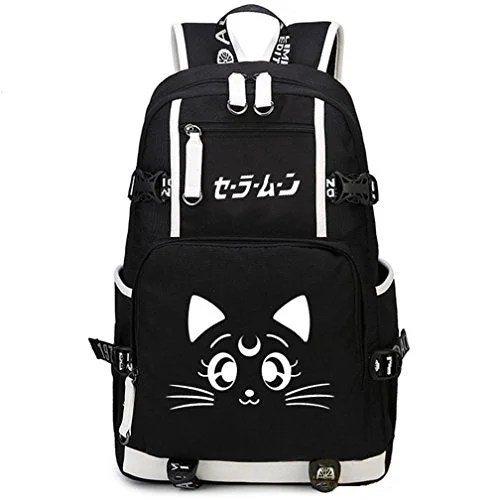 all-weather backpack for outdoor use -Travel backpack for Asia-Yoyoshome Sailor Moon Anime Luna Cosplay College Bag Daypack Bookbag Backpack School Bag