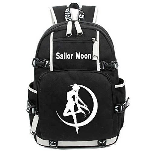 multi-use backpack for work and travel -Backpack for urban explorers-Yoyoshome Sailor Moon Anime Tsukino Usagi Luna Cosplay Noctilucence Backpack School Bag