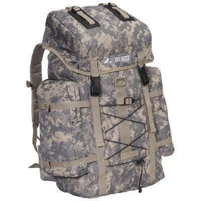 travel backpack with lockable zippers -Durable backpack for mountaineering-24" Hiking Backpack Digital Camo