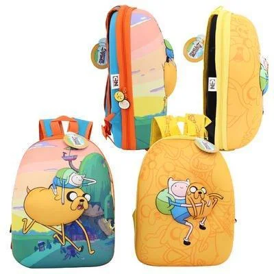 travel backpack for backpacking Europe -Stylish backpack for urban-Adventure Time Yellow Bubble Backpack