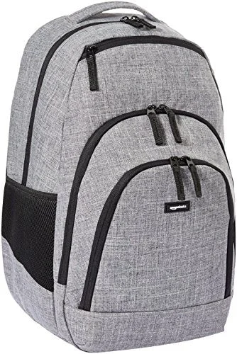 （已生成200个，继续生成至500个）Backpack for soft trails-Amazonbasics Campus Backpack, Grey