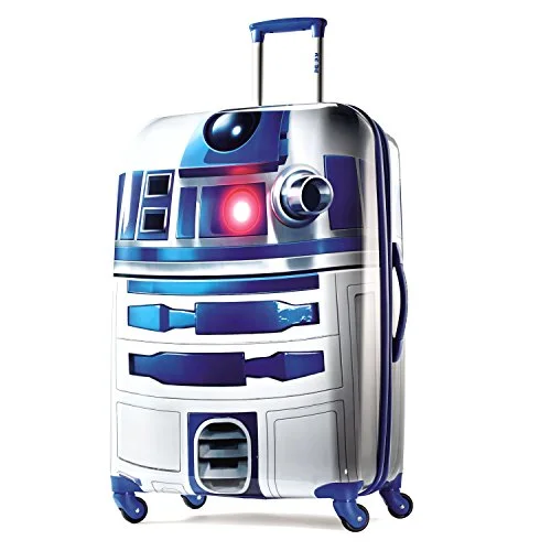 suitcase for warm weather travel-suitcase with interior straps-American Tourister Star Wars 28 Inch Hard Side Spinner, Multi, One Size