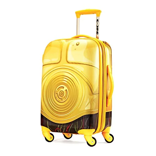 suitcase with side handle-suitcase for large luggage-American Tourister Star Wars Hardside Spinner 21, C3Po