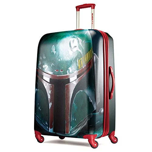 suitcase for senior travelers-suitcase lock security tips-American Tourister Star Wars Hardside Spinner 28, Boba Fett