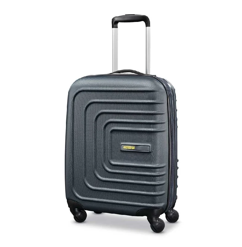 suitcase with best combination lock-suitcase with elastic straps-American Tourister Sunset Cruise Hardside 28, Grey