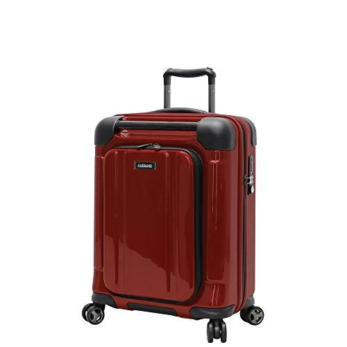 suitcase that simplifies the travel experience-suitcase for clean travel-Andiamo Pantera 20" Hardside Carry-On Luggage With Spinner Wheels (20In, Lava Red)