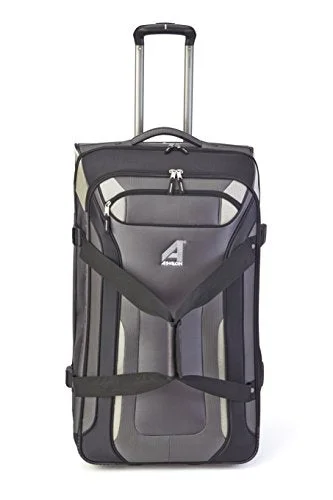 hard shell suitcase vs soft shell-suitcase with extra padding-Athalon Independence Pass 21", Gray/Black