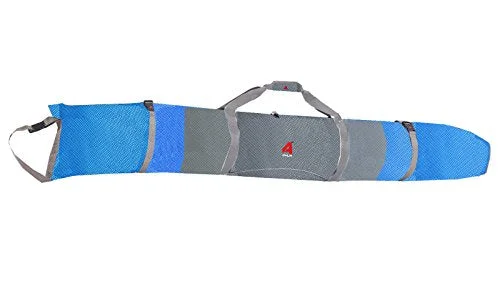 best suitcase for international travel-suitcase for rainy weather-Athalon Single Ski Bag Padded, Glacier Blue, 180Cm