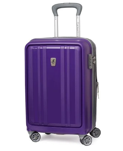 suitcase that offers ultimate convenience-suitcase for precious items-Atlantic Luggage Solstice 20 Inch Hardside Spinner, Brilliant Purple, One Size