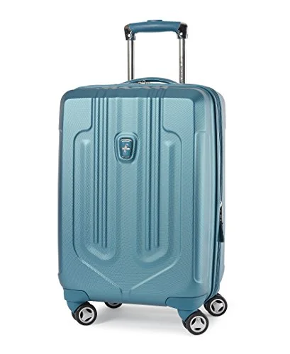 suitcase with multi-level storage options-suitcase with reliable zipper-Atlantic Luggage Ultra Lite Carry-On Exp Hardside Spinner, Turquoise