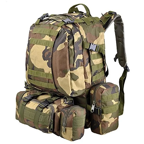 ergonomic backpack for daily use -Stylish backpack for mountaineering-Aw Woodland Camouflage Camping Bag 23X19X5.5" Oxford Nylon Backpack Travel Hike Camp Climb Military