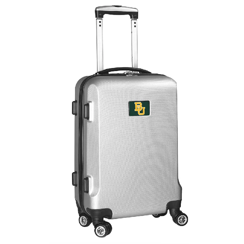 suitcase for camping trips-suitcase packing for fall-Baylor Bears 20" Silver Domestic Carry-on Spinner