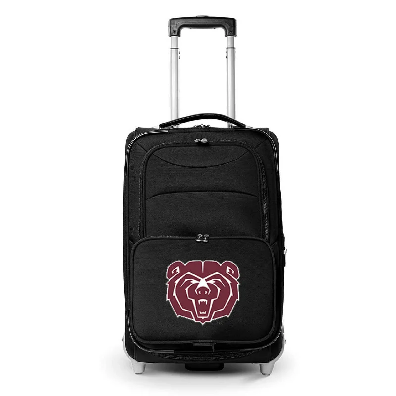 suitcase that adapts to different travel conditions-suitcase with comfy straps-Bears Carry On Luggage | Missouri State University Bears Rolling Carry On Luggage