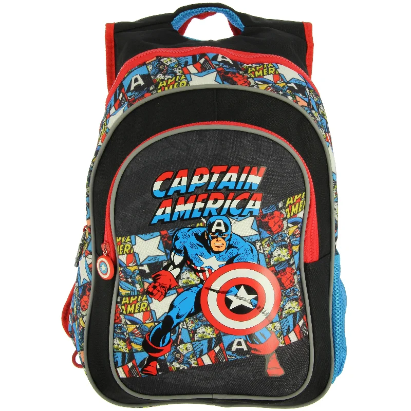 military-grade backpack for extreme conditions -Backpack for dirt trails-Captain America Kids Backpack- $14.50