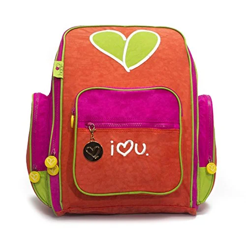 compact professional backpack with business look -Laptop backpack for professionals-Biglove Kids Backpack Love, Multi-Colored, One Size