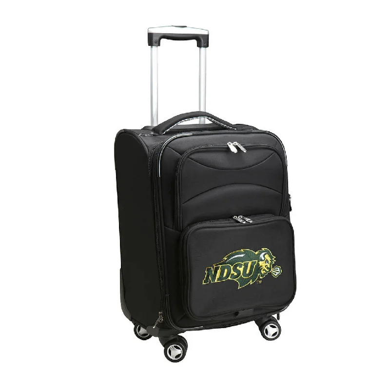 suitcase that accommodates a variety of travel needs-suitcase for savvy travelers-Bison Luggage | North Dakota State Bison 21" Carry-on Spinner Luggage