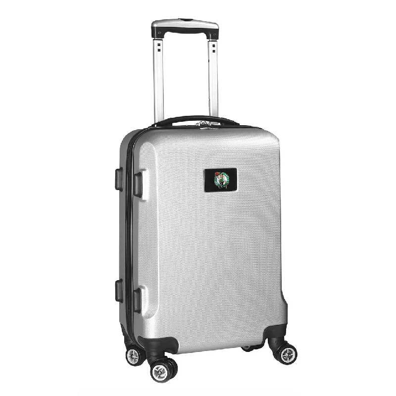 suitcase with best zipper security-suitcase with glide rolling-Boston Celtics 20" Silver Domestic Carry-on Spinner