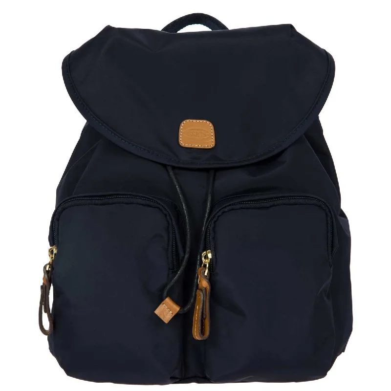 rugged work backpack for construction sites -Backpack for urban explorers-Bric's X-Bag Small City Backpack - Navy BXL43754.050