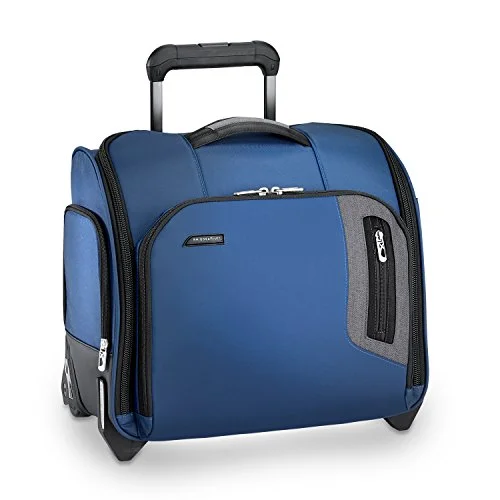 suitcase with detachable battery pack-suitcase for short trip-Briggs & Riley Brx Rolling Cabin Bag, Blue